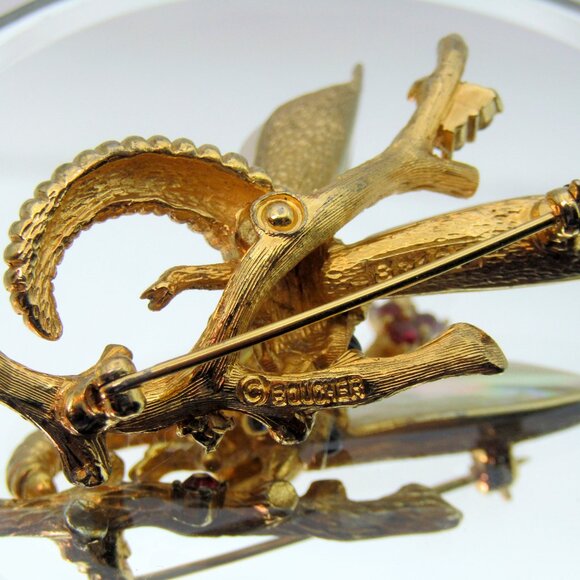 Vintage Signed Boucher Dragonfly Brooch - Picture 9 of 12